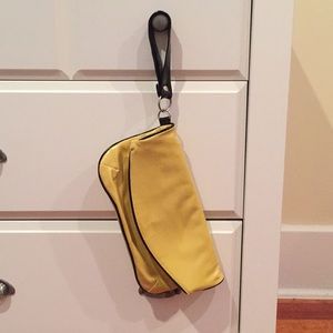 Oversized retro patent leather clutch